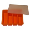 Silicone Standard Size Butter Mold Tray with Lid Buttermeister (Orange)