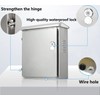 GERSIK 304 Outdoor Stainless Steel Electrical Box Enclosure, IP67 Waterproof