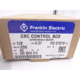 Franklin Electric Fanklin Electric Submersible Motor Control Box 1/2" HP 230V 1PH For 3-Wire Motor