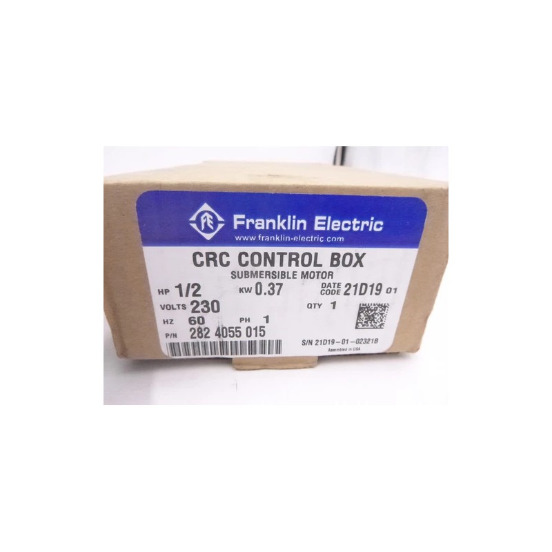 Franklin Electric Fanklin Electric Submersible Motor Control Box 1/2" HP