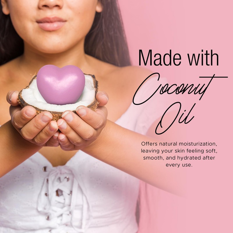 Eclectic Lady Heart Shaped Soap - Rose Scented Handmade Gift