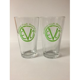 Evolution Craft Brewing Company - 16oz Pint Glass - 2 Pk