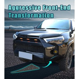 Fog Light Fang Decals for Toyota 4Runner 2014-2024 Fog Lights Decal Plastic Overlays Stickers Front Bumper Trim Grill Insert 4Runner Accessories