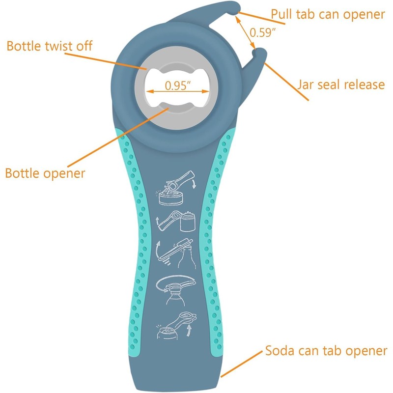 Jar Opener for Weak Hands, Seniors with Arthritis, 5 in