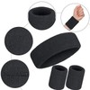 Sweatbands Wrist Sweatbands Headband Set Sports Wristbands Headbands 3 Pieces