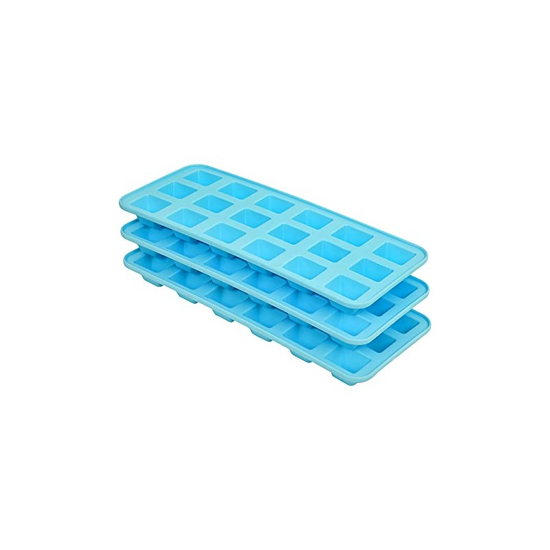 FenixDepot 3 Ice Cube Trays – Plastic Ice Cube Tray
