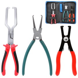 WYNNsky 9 Inch Fuel Filter Caliper, 80 Degree Disconnect Pliers, 3PCS Automotive Fuel Line Pliers