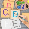 26pcs Scrabble Letters Stencil, Reusable Scrabble Letters for Wall Decor,