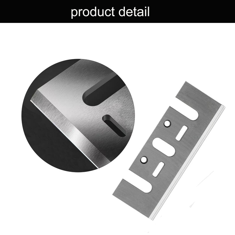 6 Pcs 3-1/4 Inch Hand Planer Blades, 82mm Re-sharpenable Blades