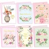 Foil Mother's Day Cards with Envelopes 12PCS Boho Flower Cards