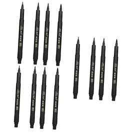 TEHAUX 3sets Japanese Brush Pen Calligraphy 3 Pen Point Sizes (L) Ideal for Writing Lettering Illustration 4pcs*3