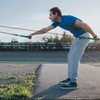 Buddyswim - Pull rope with hand paddles and handles for