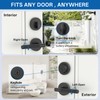 Amerdeco Front Door Lock Set with Double Cylinder Deadbolt, Black