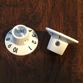 Unbranded (2) AGED WHITE / Witch Hat Guitar Knobs / Vol Tone  / Set Screw / Jazzmaster