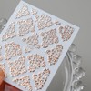 30 Sheets Rose Gold Nail Art Stickers 3D Self-Adhesive Rose