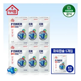 Happy Home [Single/197 Pieces] Power Capsules (32 Pieces) * 6 Packs + (Free Trial) 5 Pieces / 해피홈  [싱글/197개입] 파워캡슐(32개입)*6팩 + (무료체험분)5개입
