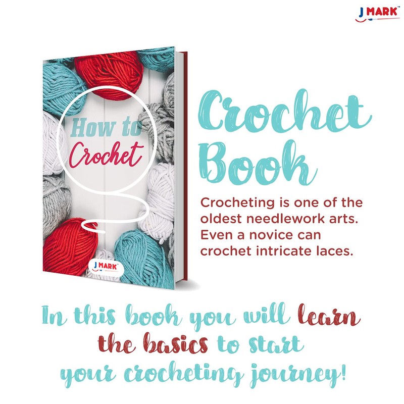 J MARK Acrylic Crochet Kit for Beginners – Premium Crochet
