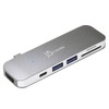 j5create USB-C 7 in 1 Mini Docking Station, Multi Hub,