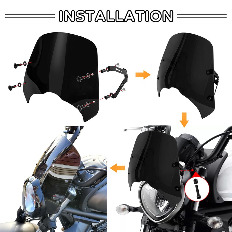 Windshield Windscreen for Vulcan 650 S650 VN650 EN650 2015 2016