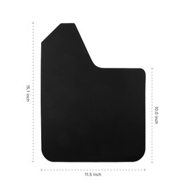 DORENA Universal Mud Flaps Vehicle Splash Guard Protection 4Pcs Front and Rear Dirty Fenders Flexible Bendable Auto Accessories with Screws for Pick-up Truck SUV Van (Black)