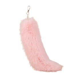 EternaBright Tail Key Holder, Fur Bag Charm, Push Color, Women's, Cute, Gift, Present, Presentation, School Girl, Key, Bag Accessory, Waist, Fashion, Pushing, Pink