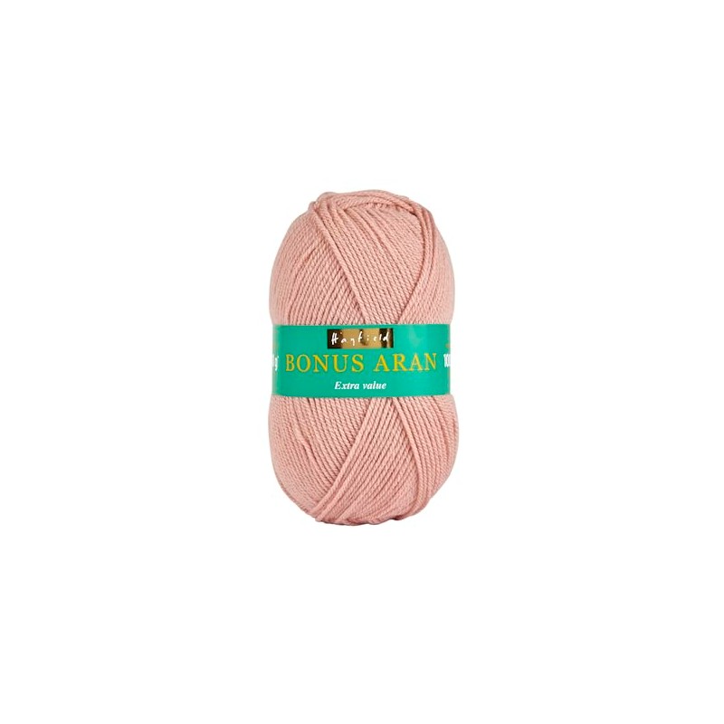 Hayfield Bonus Aran Yarn, Oyster Pink (614), 100g