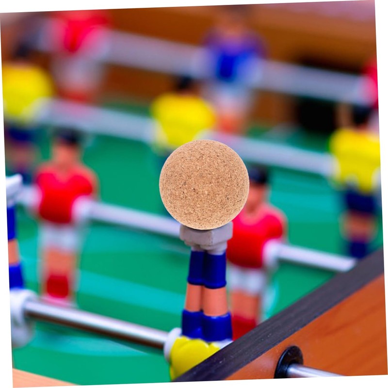 Abaodam 32mm Wooden Foosball Table Balls 5 Pcs Cork Replacement