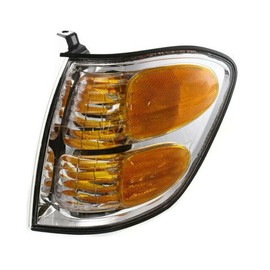 MNMSYH Front Left Driver Side Orange Clear Lens Corner Light Lamp Marker Signal Turn Park for Toyota for Sequoia 2001-2004 for Tundra 2000-2004