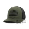 Military Imagine American Flag hat OD Green / Black cap