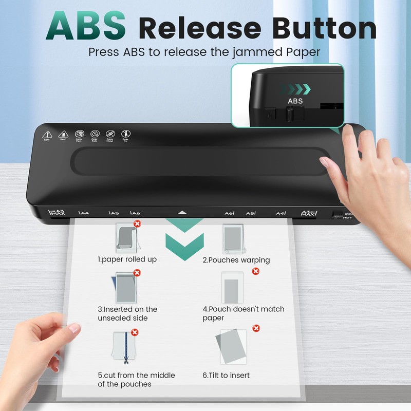 Laminator Machine 11x17 Laminator - 13 Inch Cold Thermal Laminators
