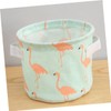 OHPHCALL 2pcs Cotton Linen Storage Baskets Random Pattern Soft and
