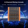 Mixing Console, 8-Channel Mixing Console Ultra Low Noise 8 Channels