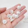 Honbay 20PCS 15mm Dainty Pearl Buttons with Shank Round Buttons