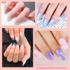 YSUVIN Nail Tips, Pack of 240 Fake Nails, Transparent, 12