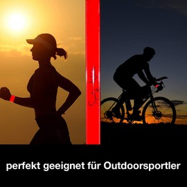 Reflective Tape, Pack of 8, Extra Strong Reflective for Road Safety, Hunting, Sports, Biking, Jogging, School (Orange)