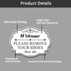 2 Pack Please Remove Your Shoes Sign, 10” x 7”