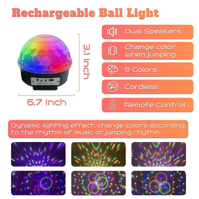 Neisouf 2 in 1 Battery Trampoline Lights