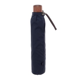 GRACITO 15001B60 Mini Folding Umbrella, For Gentlemen, Easy Drops, Plain, 23.6 inches (60 cm) x 8R, Navy