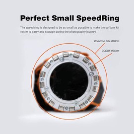 Godox QR-P120 47 Inch Parabolic Softbox Bowens Mount, Quick-Setup Quick-Folding, with Front & Inner Diffuser and Carrying Bag for Godox SL60W VL150 UL150 SL150II SZ150 and Other Bowen Mount Lights…