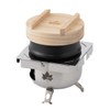 Logos 81062250 Single Feather Pot Earthenware Pot, Black