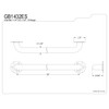 Kingston Brass GB1432ES Designer Trimscape Exposed Flange ADA 32-Inch Grab