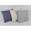 1buy3 Cushion Cover Pack of 2 Crosses White/Blue 50 cm