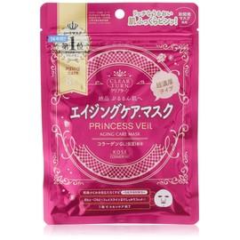 KOSE コーセー クリアターン プリンセスヴェール エイジング ケア マスク フェイスマスク 8シート (x 1)