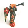 Altiplano Wooden Trumpet Angel Hand Carved Made in Guatemala