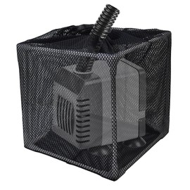BSTSLL Pond Pump Filter, 5 Inch Anti-Clogging Pond Filter Bag Mesh Water Pump Barrier Bag Outdoor Pond Pump Filter Box Basket