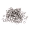 uxcell M4 304 Stainless Steel Split Lock Spring Washers Screw Gasket 100pcs