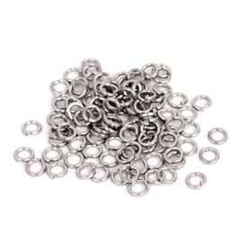 uxcell M4 304 Stainless Steel Split Lock Spring Washers Screw Gasket 100pcs