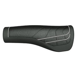 Herrmans Men's Handlebar Grips 2158711205, Black/Grey, 22 mm