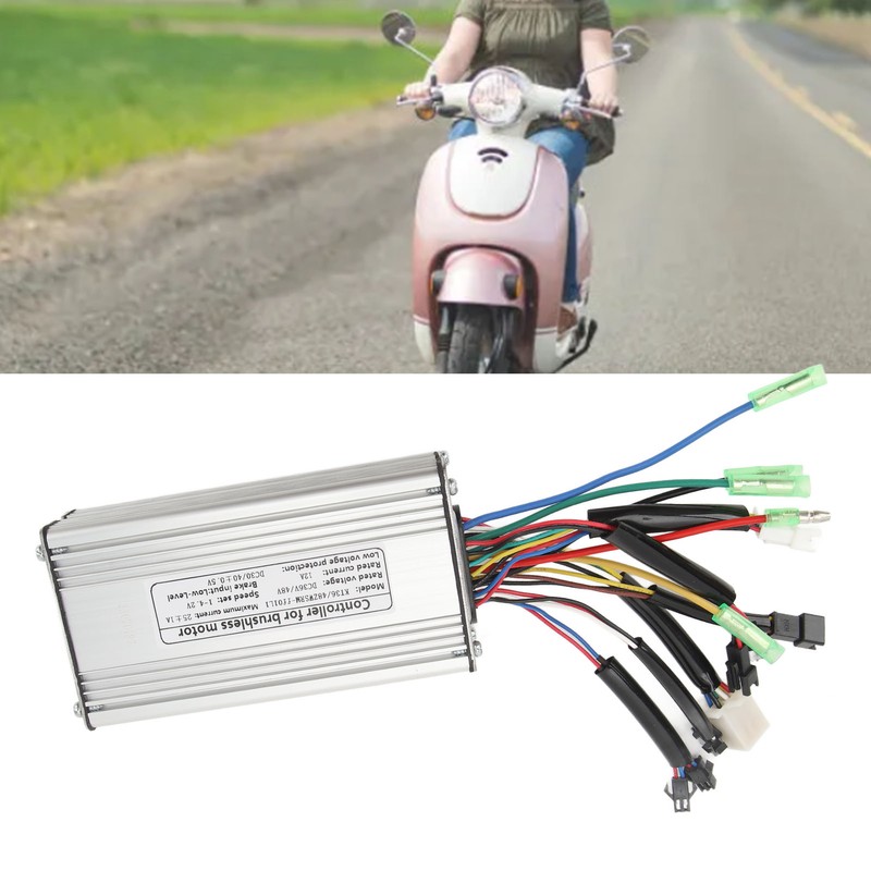 Square Wave Controller 25A Electric Bike Controller 36V 48V Metal