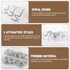 120Pcs Upholstery Pins,Stainless Steel Transparent Upholstery Tacks,Clear Heads Twist Pins